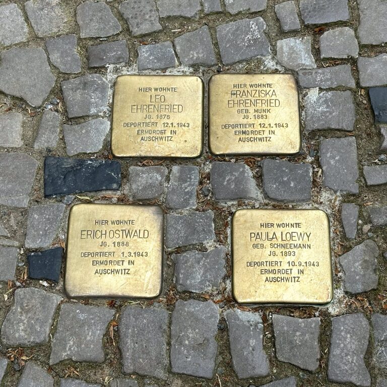 geputzte Stolpersteine